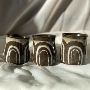 Boho Tea Glasses + Boho Vase (Seperately or Together) All handmade in 1979